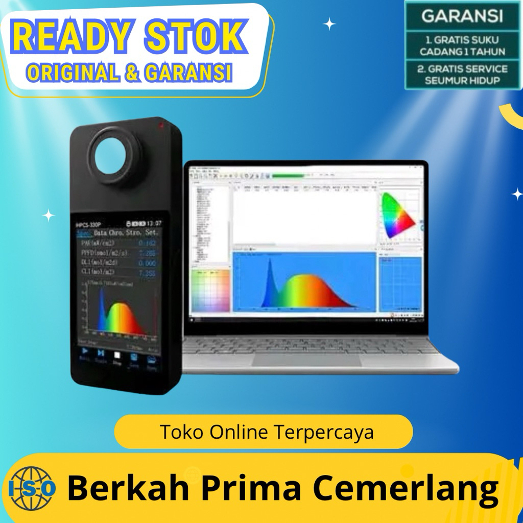 LUX Light Meter Spectrum Measurement Led Spectrum Analyzer CCT CRI Spectrometer HPCS-330