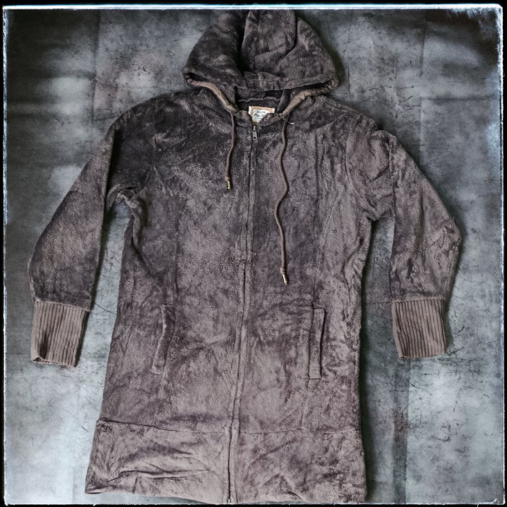 Jaket sherpa parka cewek fur lembut bludru size L