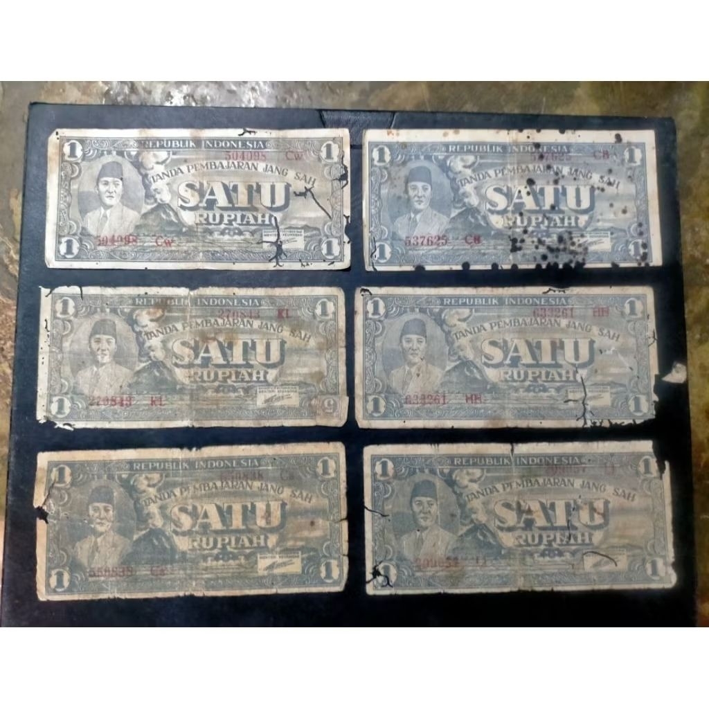 Langka uang 1 rupiah Sukarno ORI 1945