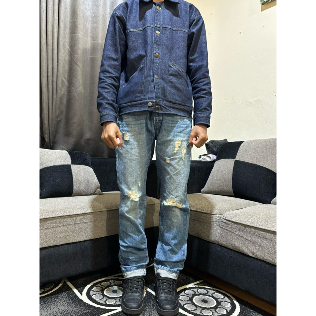 Spao Blue Ripped Jeans