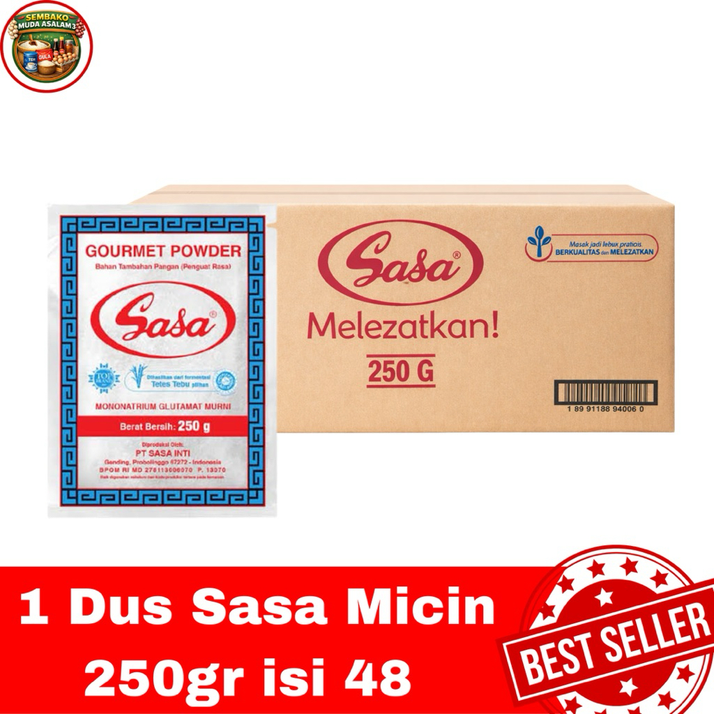 Sasa Micin 1kg – 1 Dus Isi 48 / Sasa MSG penyedap rasa