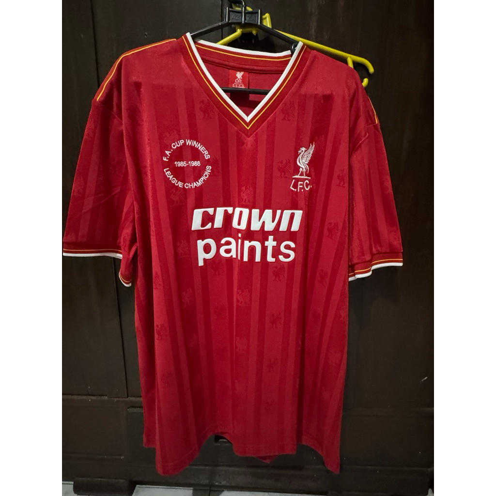 JERSEY LIVERPOOL RETRO VINTAGE 1985/86 ORIGINAL