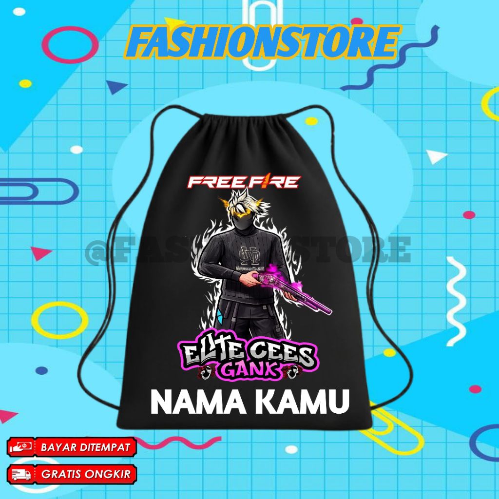 (BISA COD) TAS SEKOLAH ANAK MOTIF FF Free Fire TERKEREN - TAS SERUT ANAK PAUD TK SD Karakter Event B