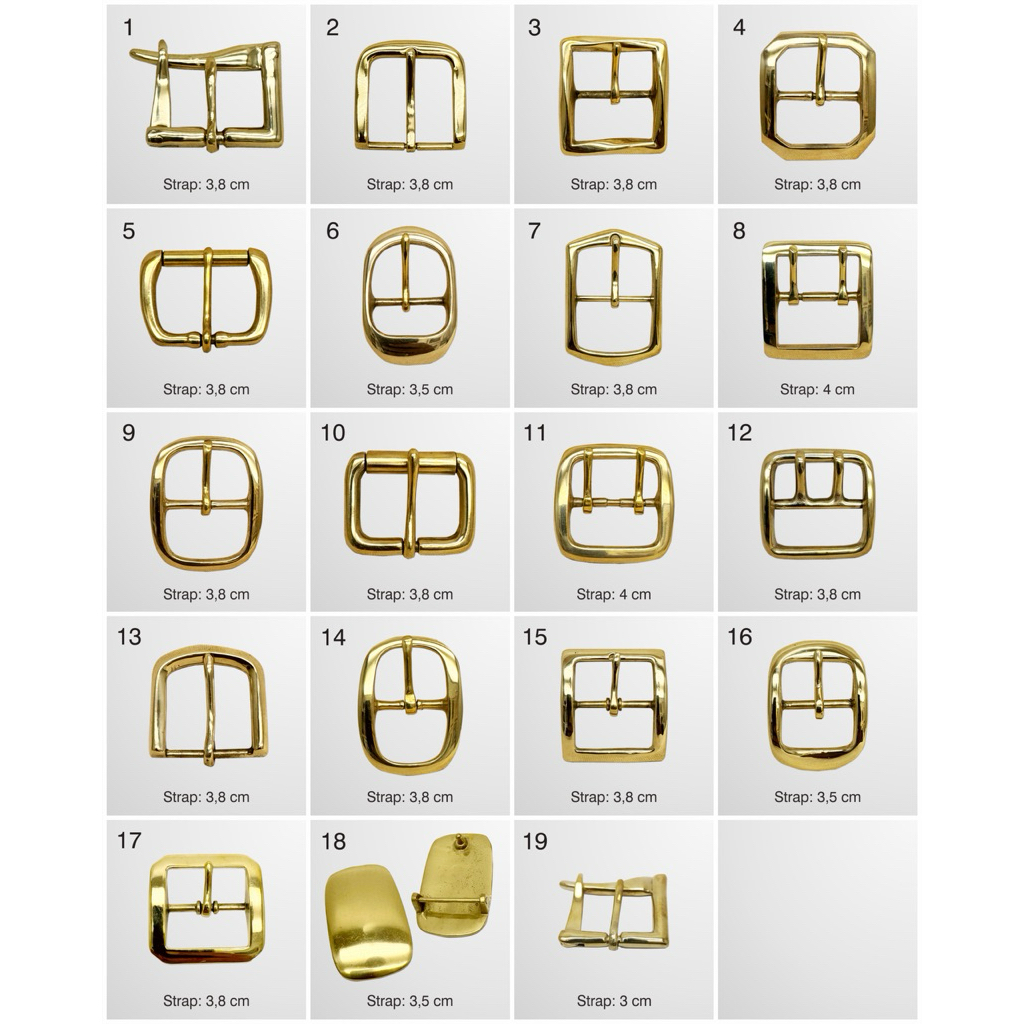 siege leather- belt buckle-solidbrass-kepala sabuk kuningan