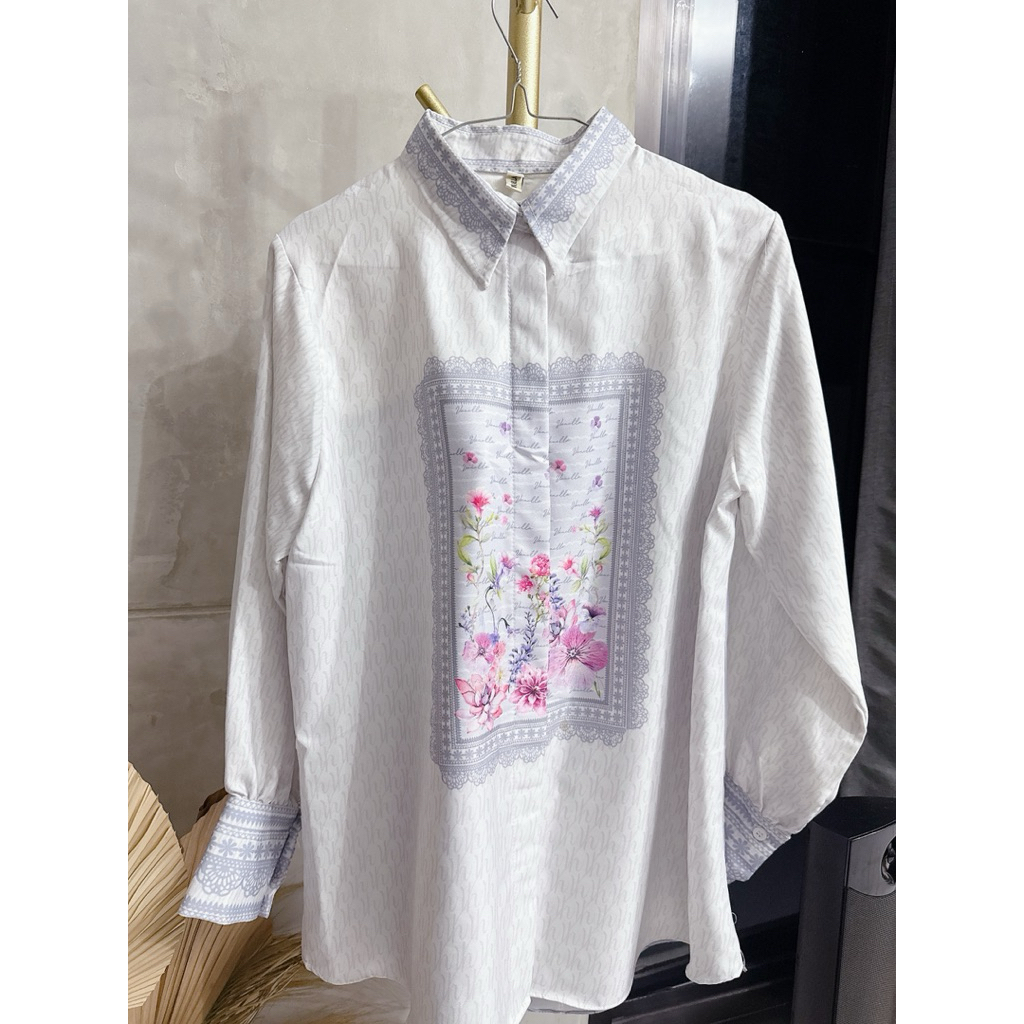 PL TUSCANY BLOUSE - VANILLA HIJAB - IVORY