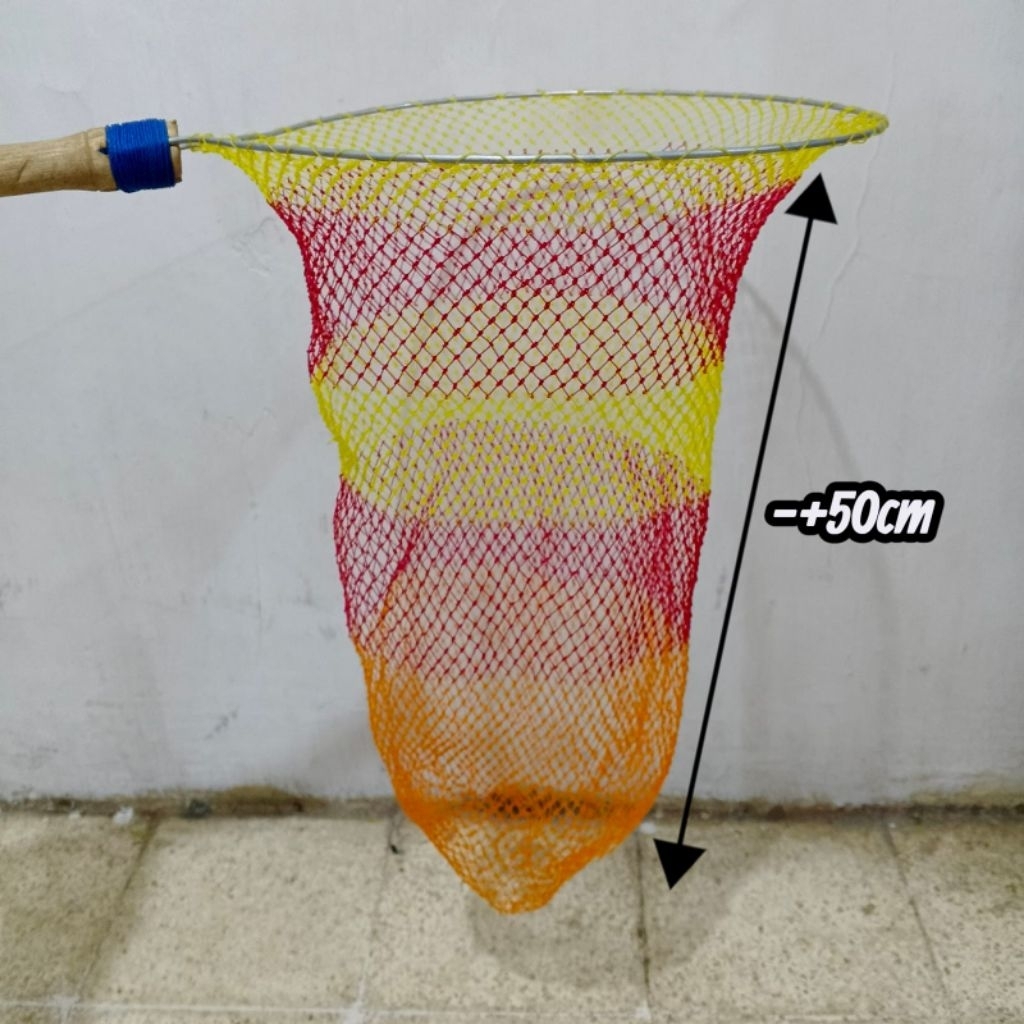 serok ikan/udang gagang kayu lubang kecil