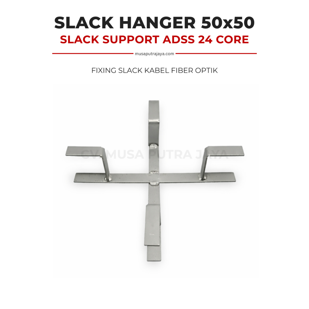 Slack Hanger 50x50 Slack Support Fixing Slack Kabel Fiber Optik & ADSS 24 Core