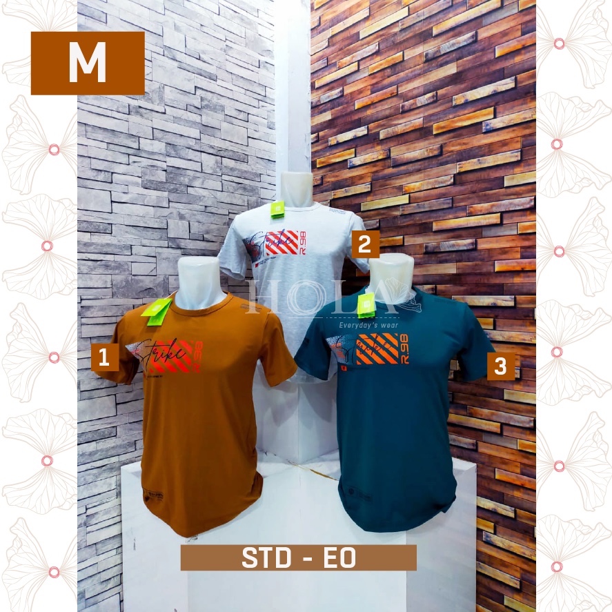 HOLA_FASH | KAOS OBLONG COWOK ERKAPE POLOS, KAOS PREMIUM