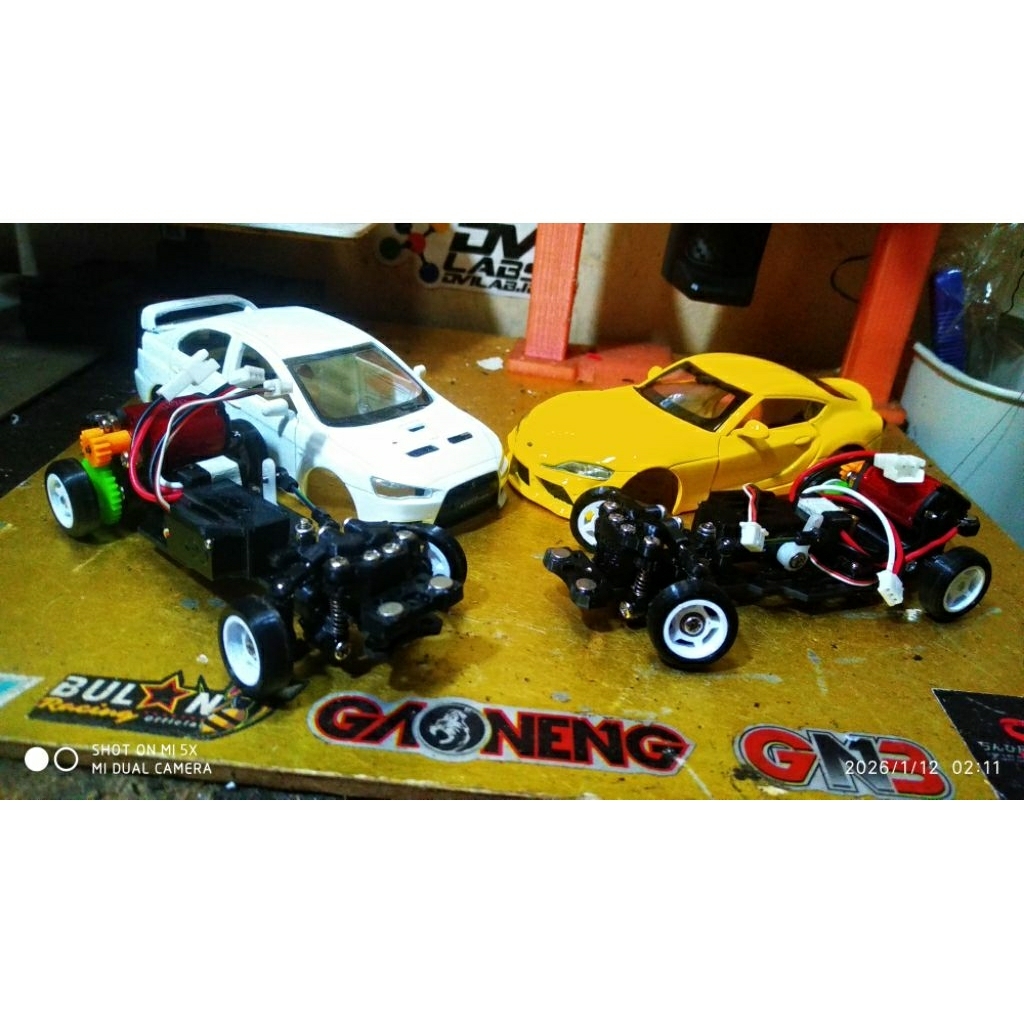 Baby Shuriken..1:43 scale 3d printed rwd drift chassis