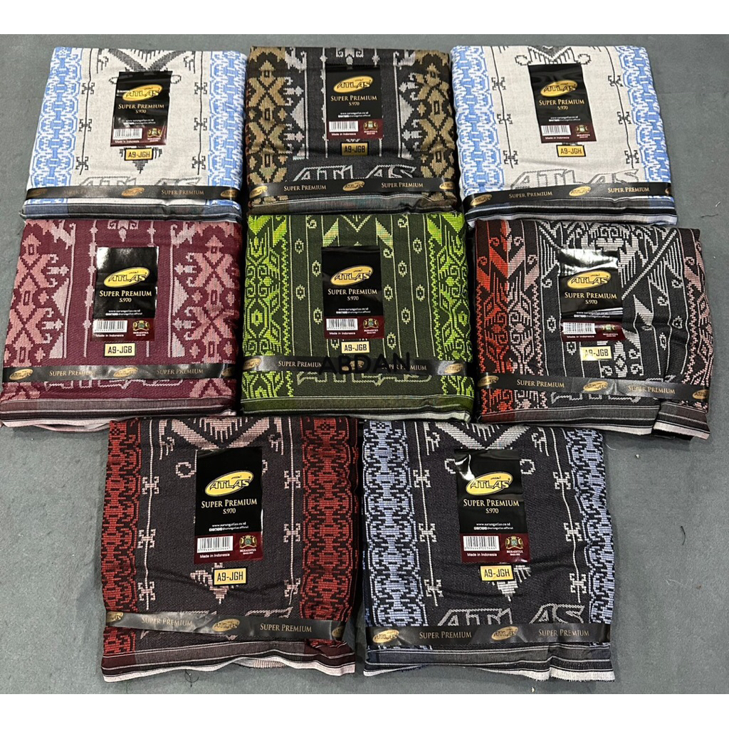 Sarung Atlas Super Premium 970 Full Songket By BHS Free Tote Bag Atlas super Premium