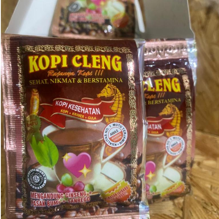 10 Sachet Kopi Cleng Original - Membantu Meningkatkan Stamina