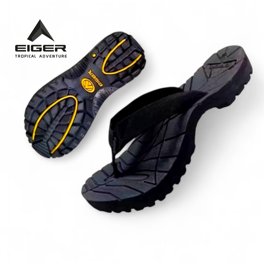 ORIGINAL - Sandal EIGER1998 Jepit Gunung Pria Outdoor Hitam