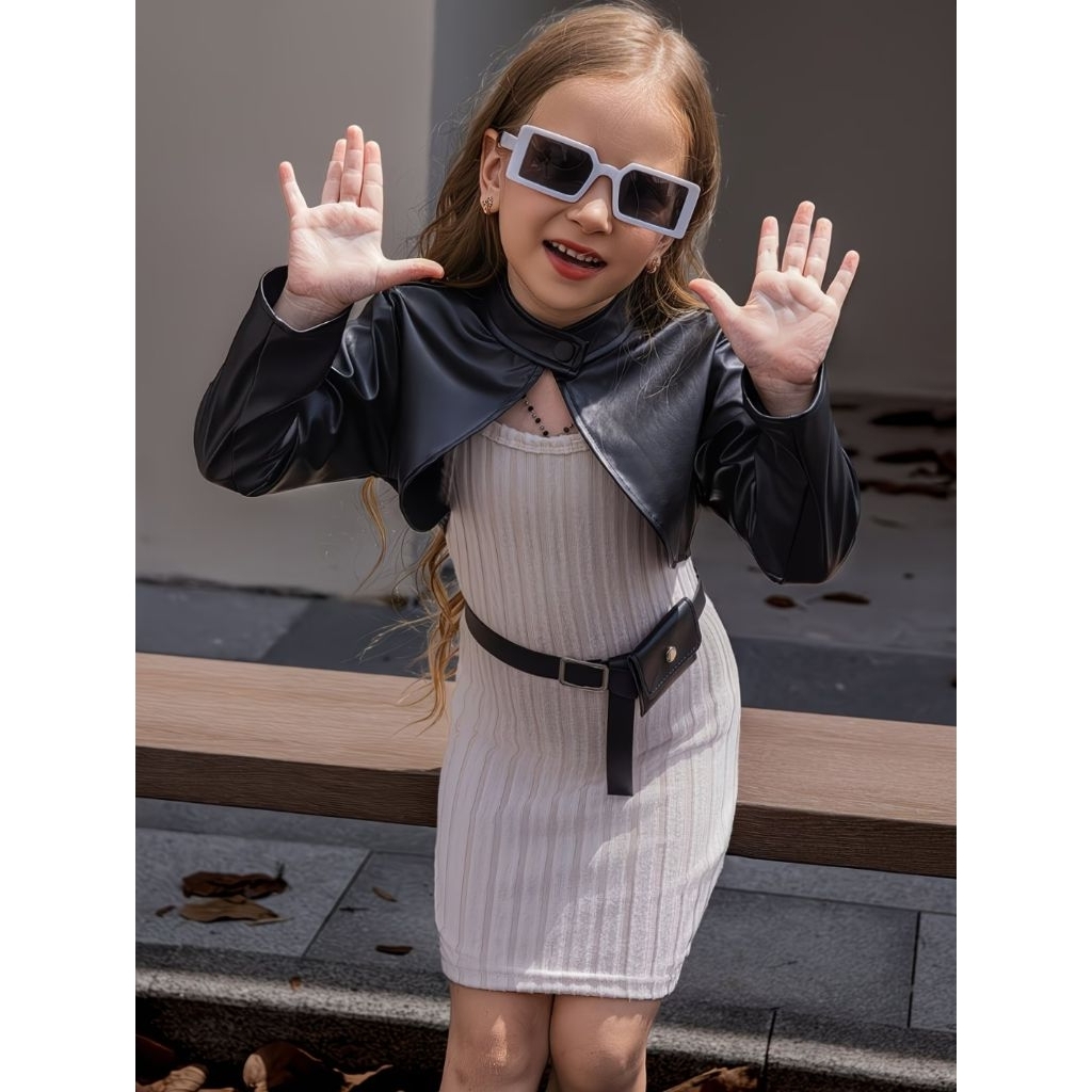 Jaket anak crop,jaket kulit anak terbaru unik