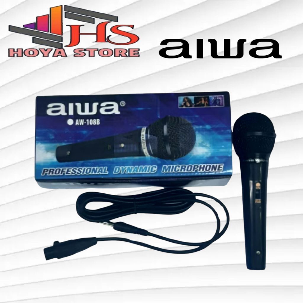 MICROPHONE KABEL AIWA 108, mic cabel aiwa 108