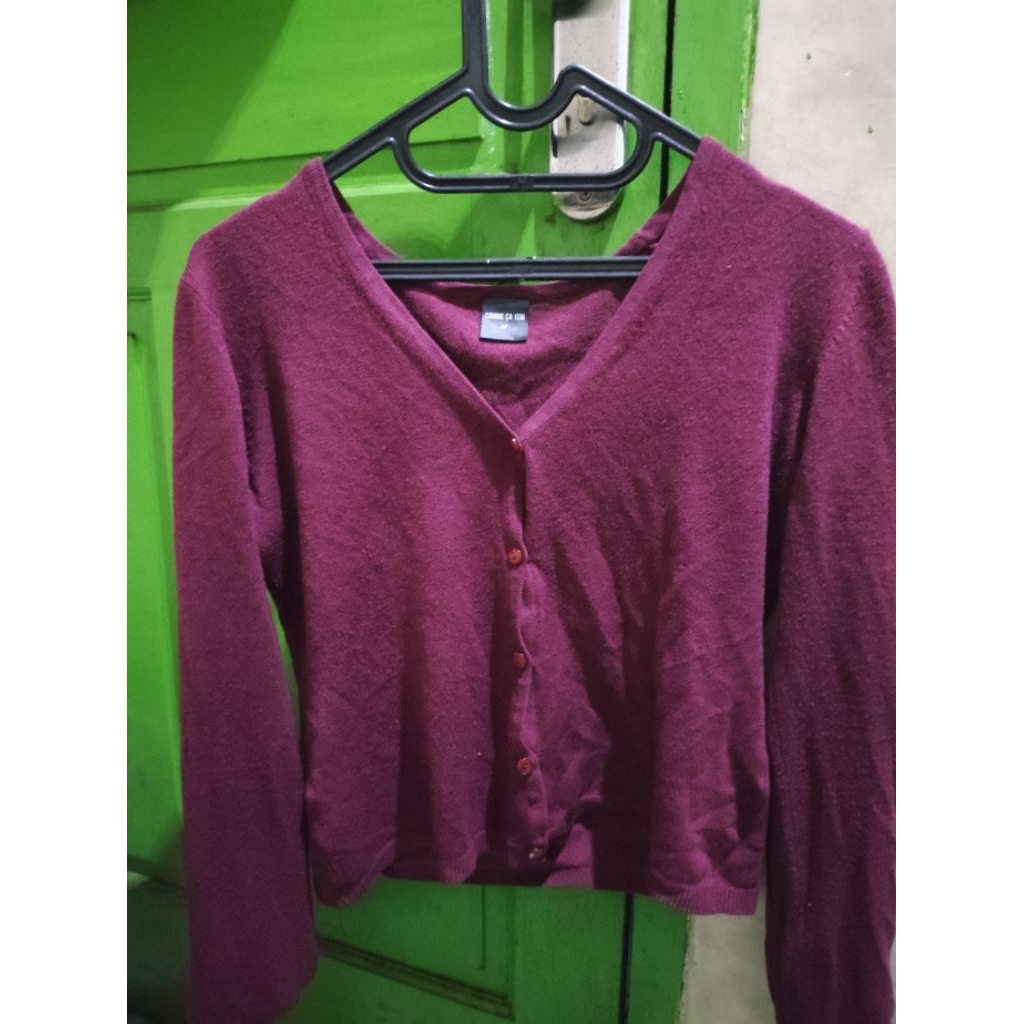 cardigan maroon