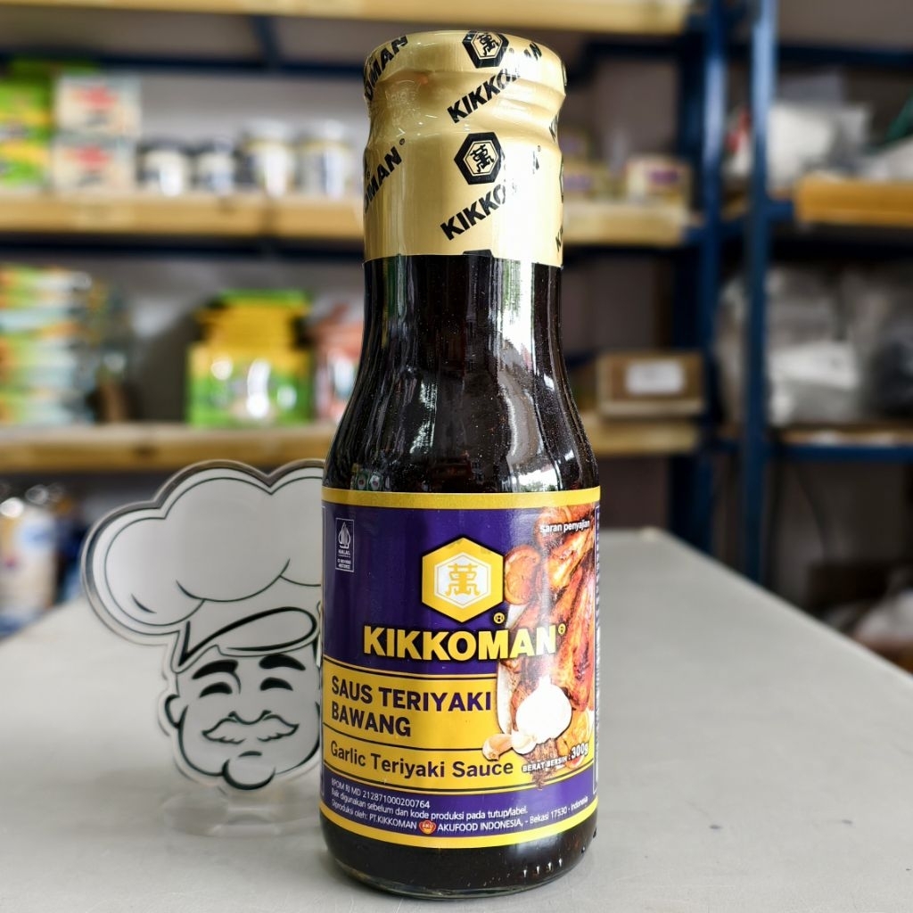 Kikkoman Garlic Teriyaki Sauce 300Gr / Kikkoman Saus Teriyaki Bawang 300Gr