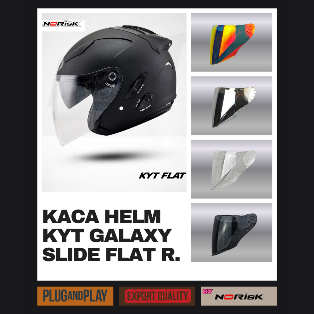 KACA HELM KYT GALAXY SLIDE & GALAXY FLAT R. - Visor Helm KYT