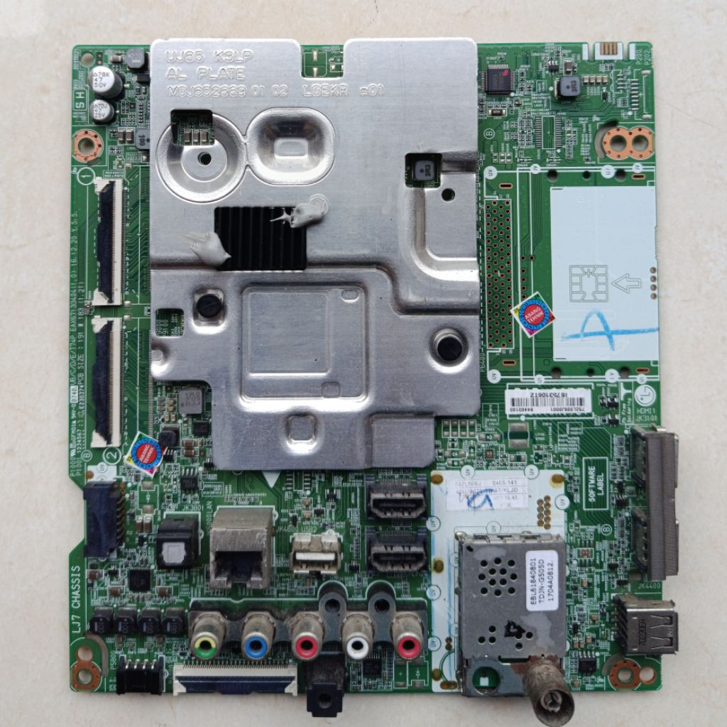 MB 43UJ652T MAINBOARD LG TV LED MOTHER BOARD MODEL TYPE 43UJ652 T 43 inchi