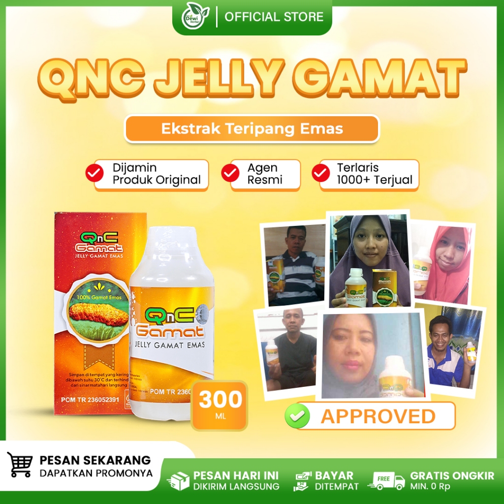 Obat Herbal Kusta Kering & Basah - Muncul Ruam Kemerahan - Lepra Kusta - QnC jelly Gamat Original