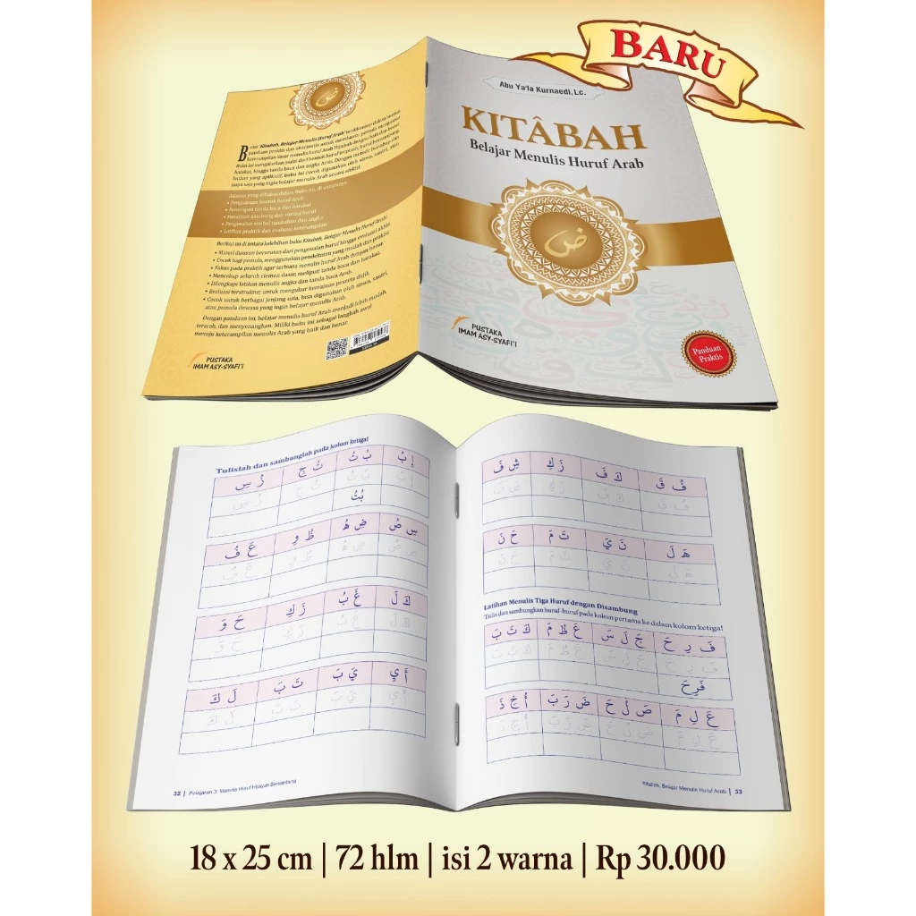 Buku Kitaabah Kitabah Belajar Menulis Arab Pustaka Imam Syafii Original Asli Original