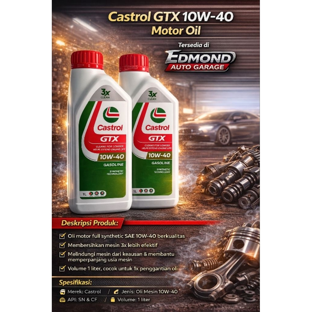 OLI CASTROL GTX 10W-40 1LITER