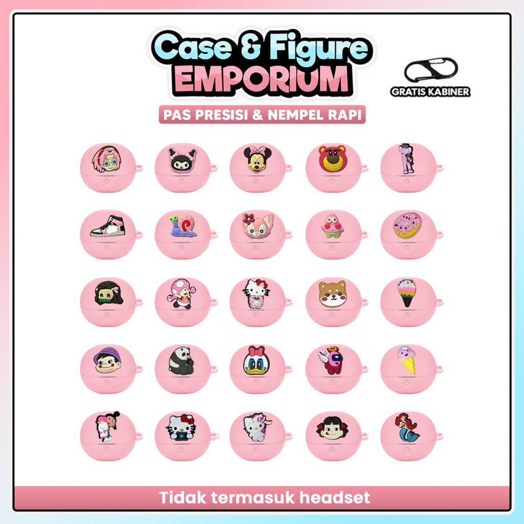 [SC] SoundPeats Clear Karakter Premium Softcase Soundpeats Clear & Jibbitz Karakter Case Sillicon