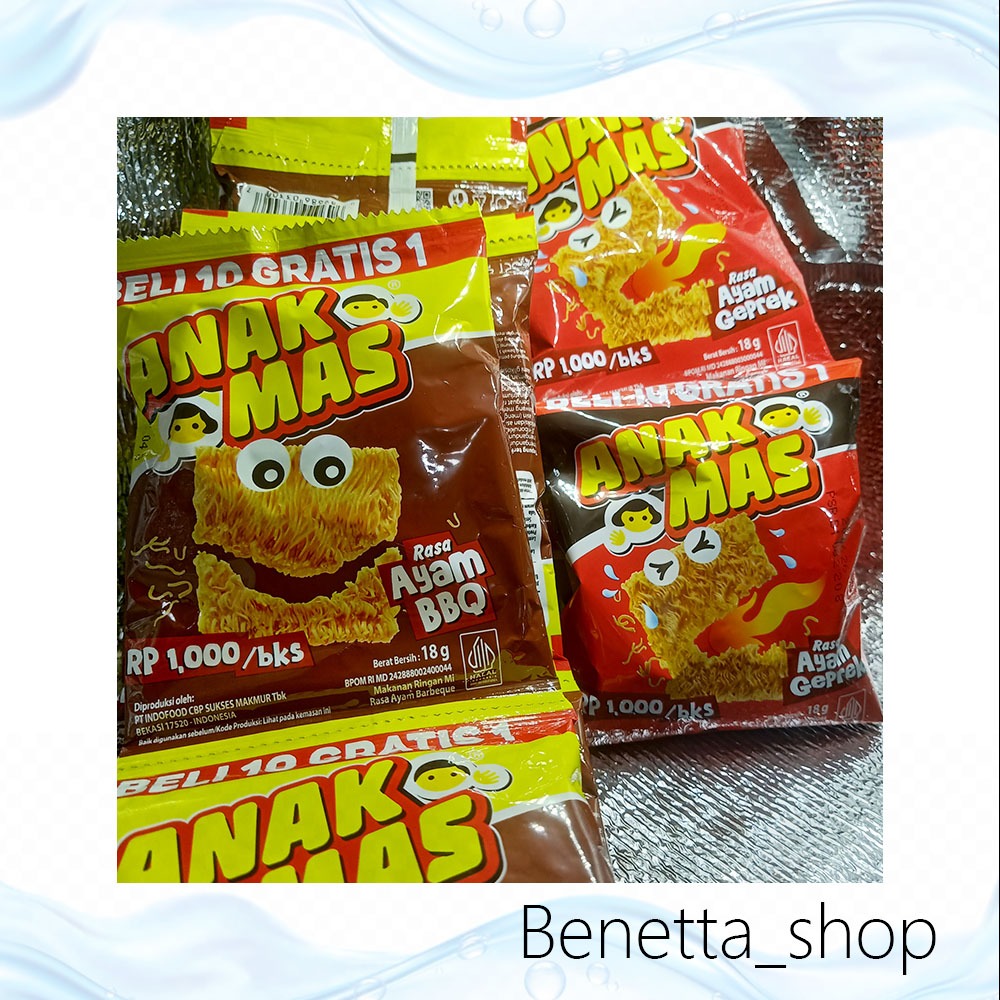 SNACK JADUL Mie Anak Mas RENCENGAN ISI 10