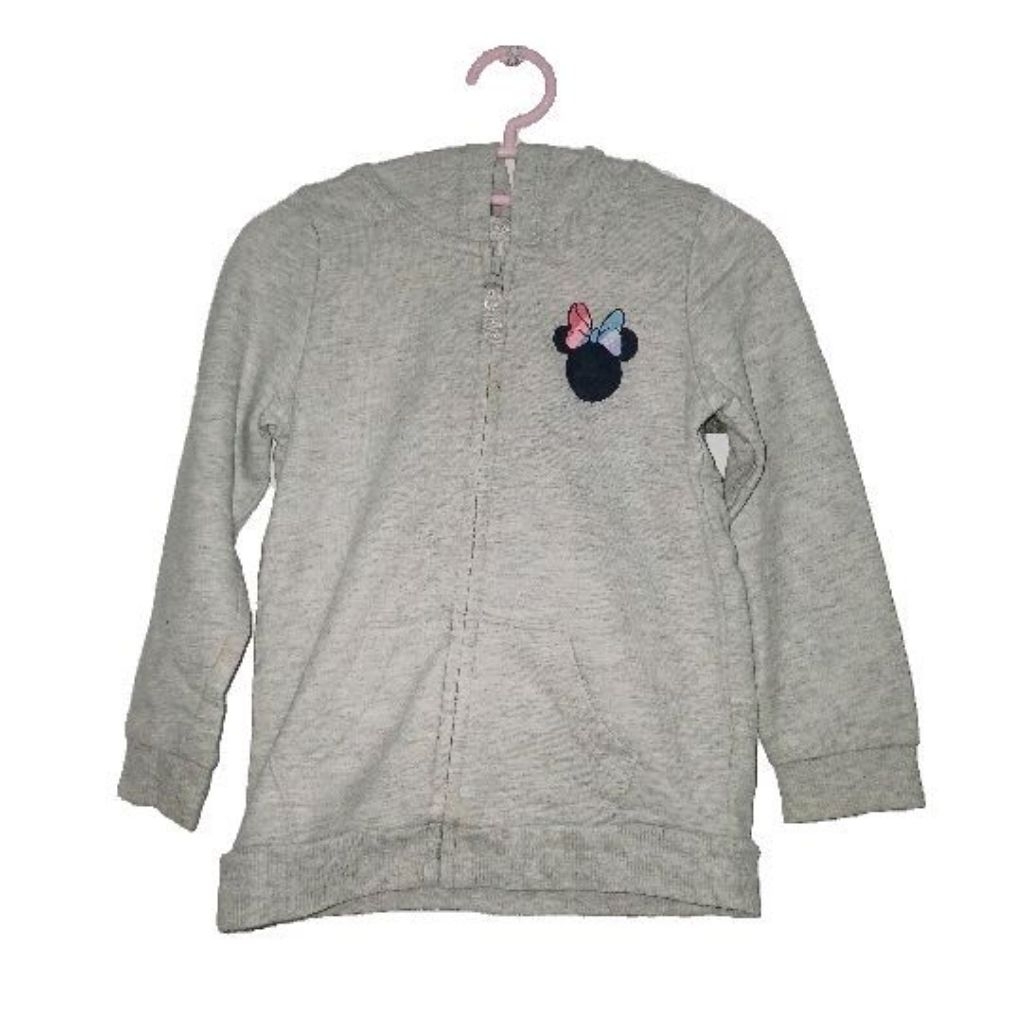 Preloved Anak Jaket Sweater Hoodie Abu Mickey Disney