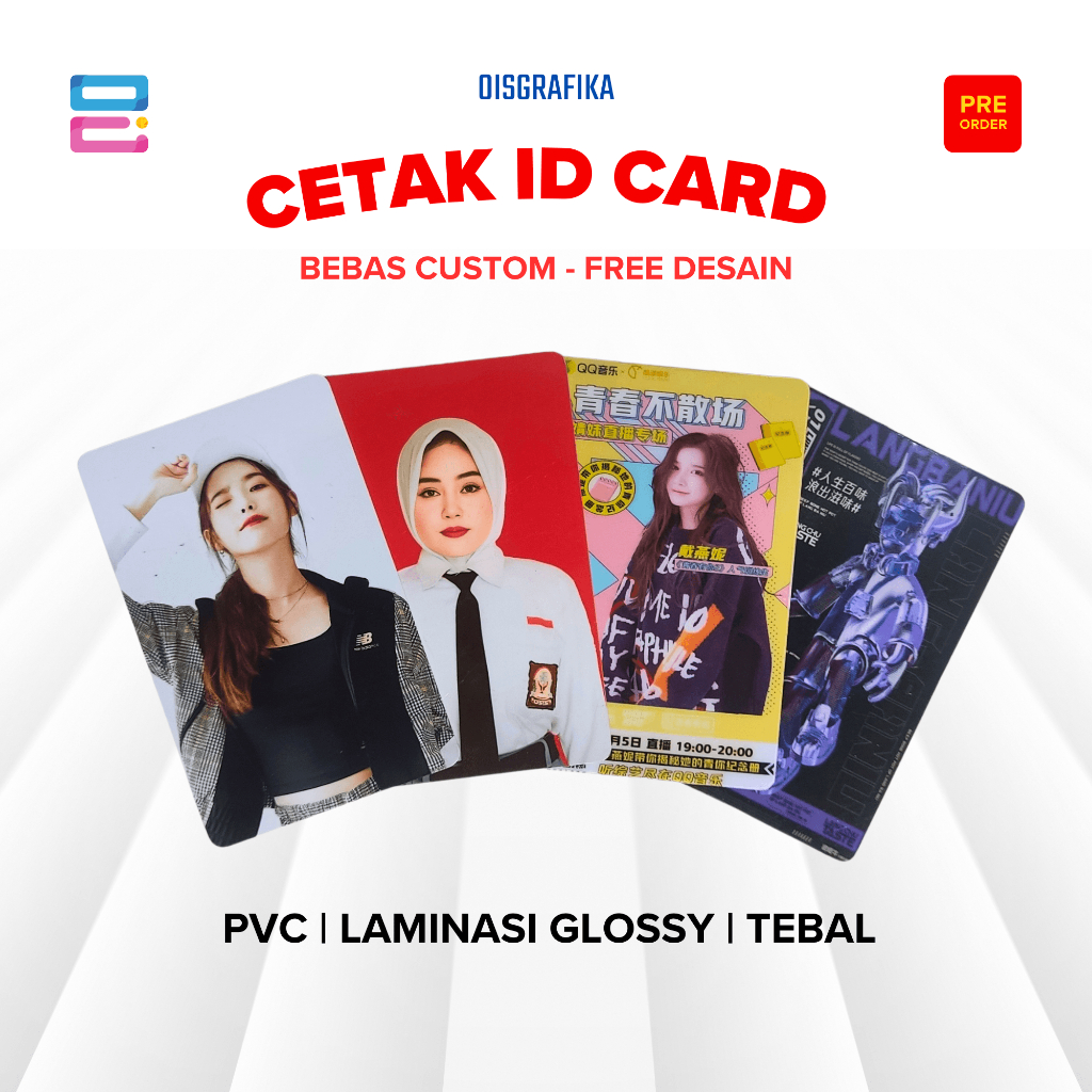 Kartu ID Card Custom  / Plastic PVC / Kartu Member / Kartu PVC