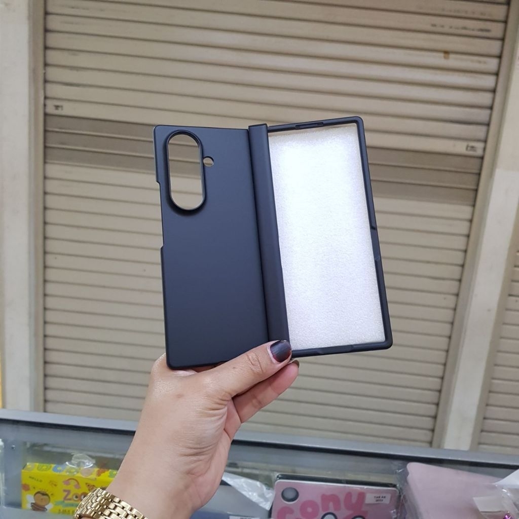 Hardcase Samsung Z Fold 7 Case Full 360 Slim Ada Pinggiran Black For Samsung Z Fold 7