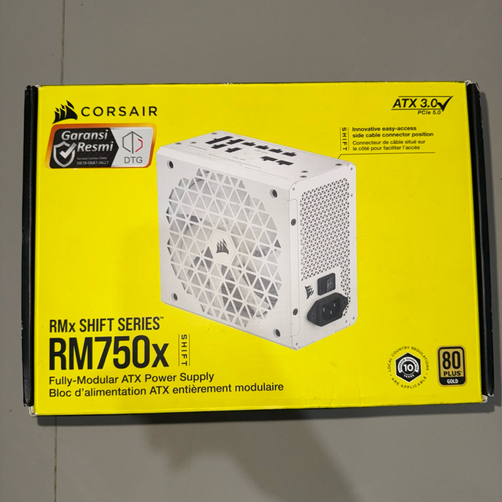 corsair rm750x shift 750w white atx3.0 pcie5.0 psu corsair rm 750x shift white atx 3.0 pcie 5.0 cors