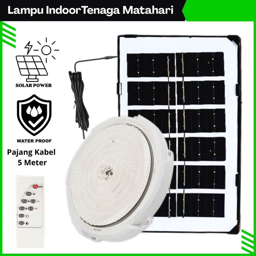 Lampu Tenaga Surya Solar Ceiling Pafond Lampu Indoor Lampu led Kamar Tenaga Matahari