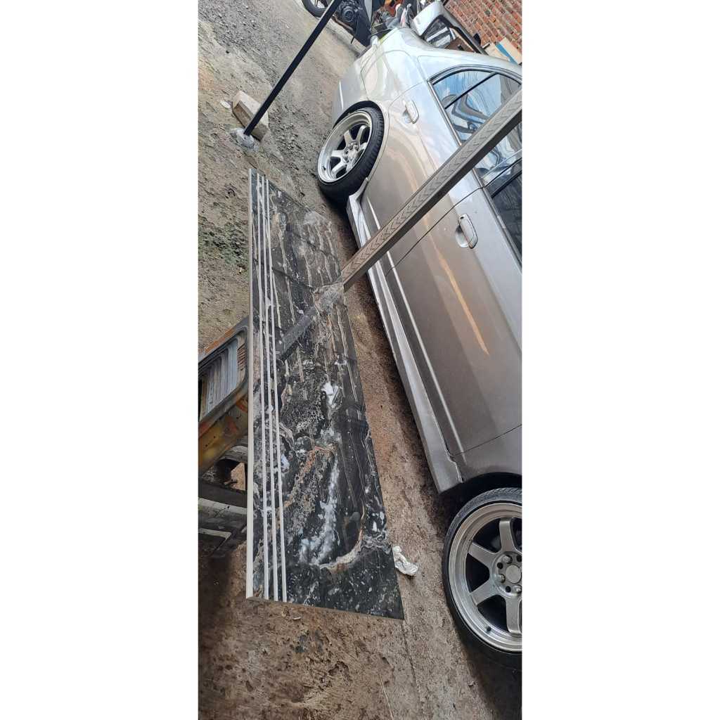 Stepnosing Granit Tangga Sun Power Fusion Black Glossy 30x60, 30x80,30x90,30x100,30x110,30120