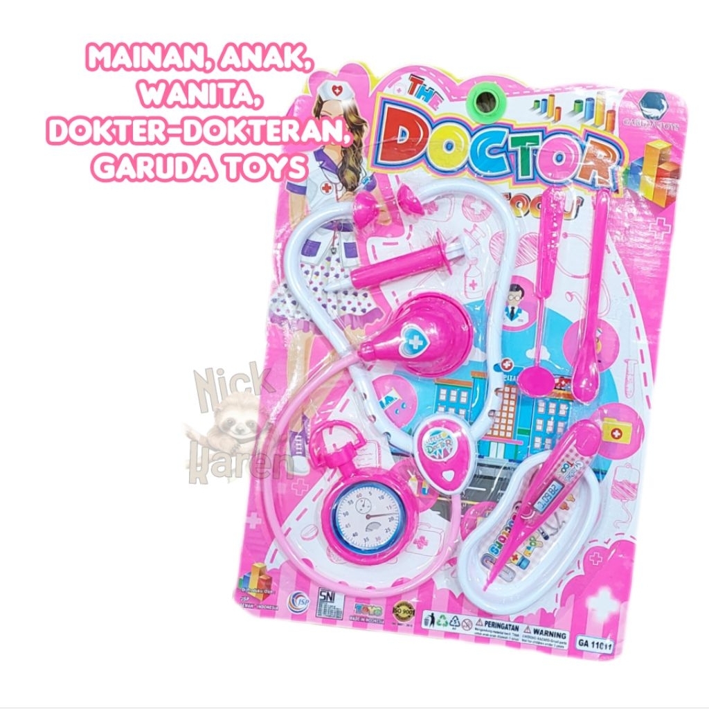mainan, anak, wanita, dokter-dokteran, Garuda Toys