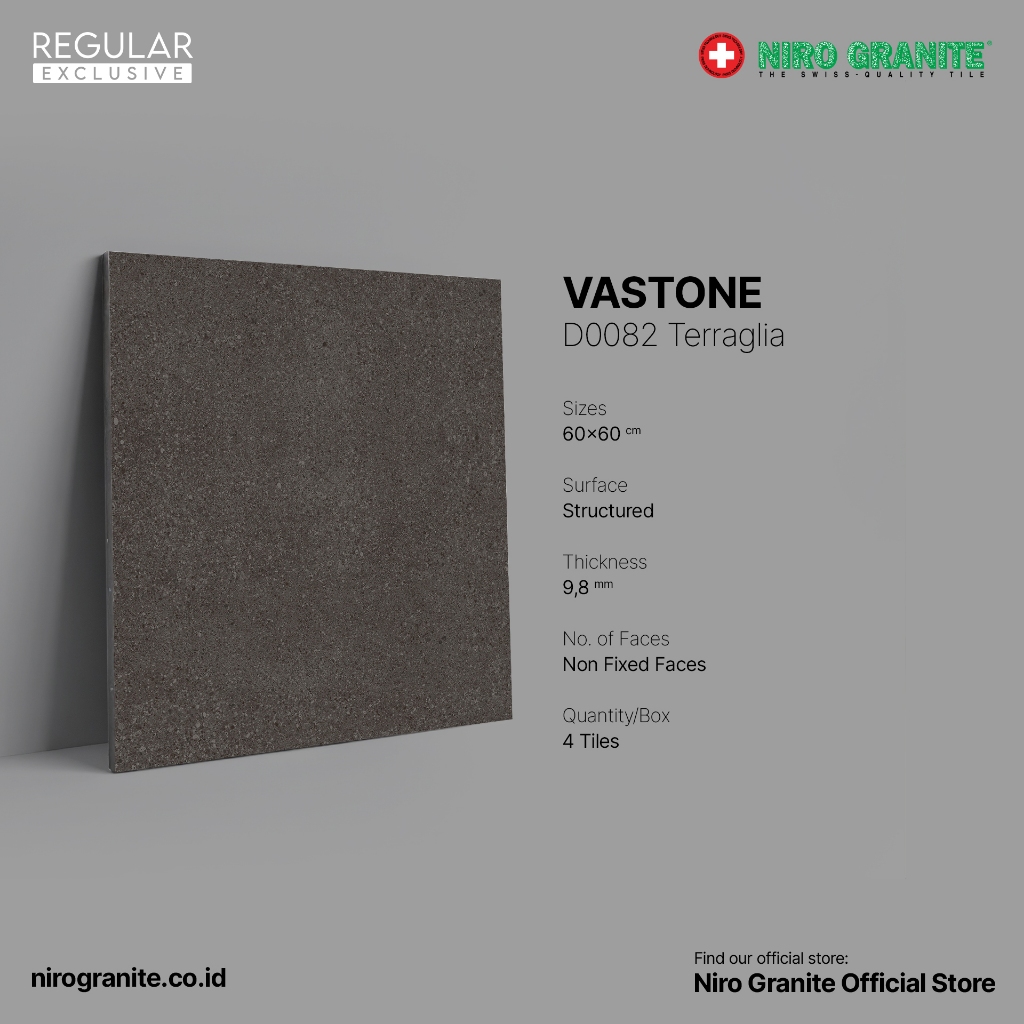 NIRO GRANITE 1st Grade - Vastone D0082 - Structured - 60x60