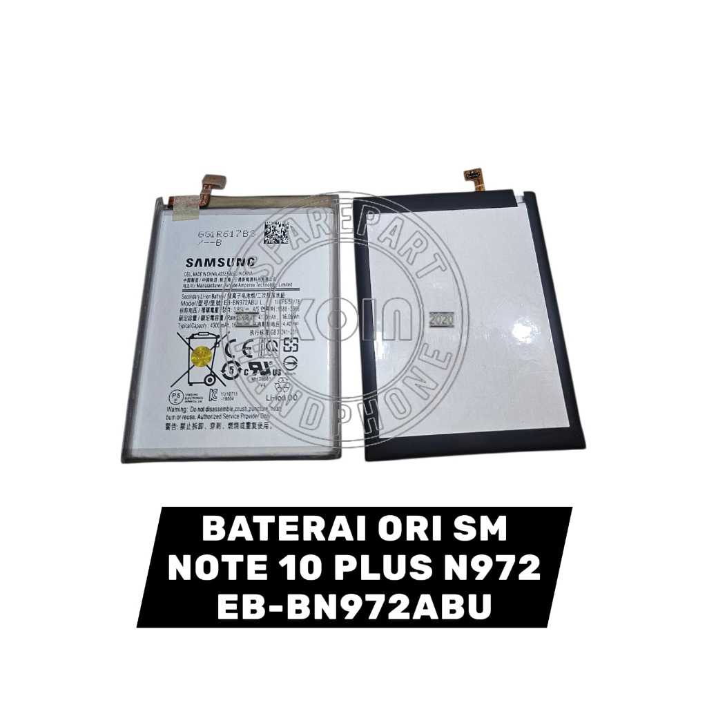 BATERAI SAM NOTE 10+ EB BN972ABU ORI
