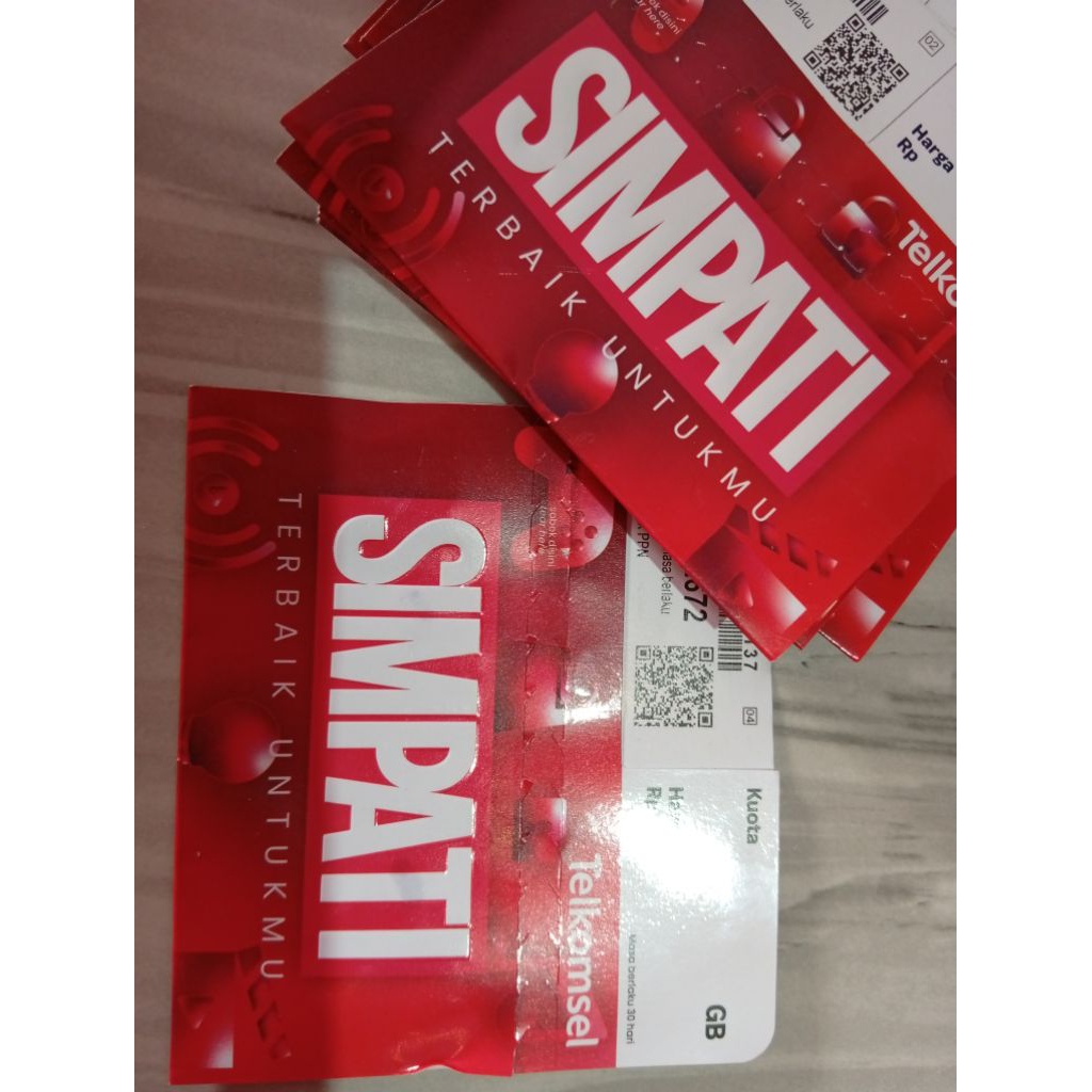 Kartu Perdana Telkomsel Simpati 0GB Kuota Internet siap pakai