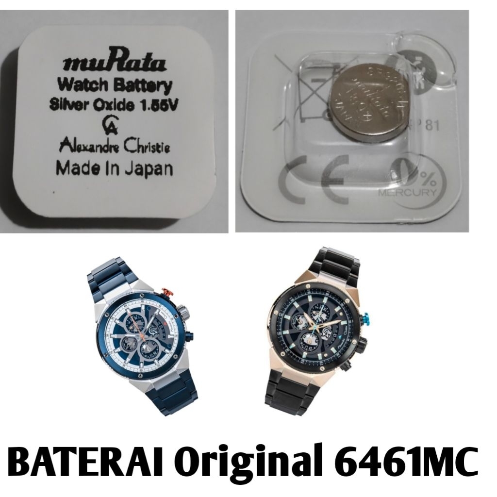 Baterai jam Alexandre Christie original 6461MC