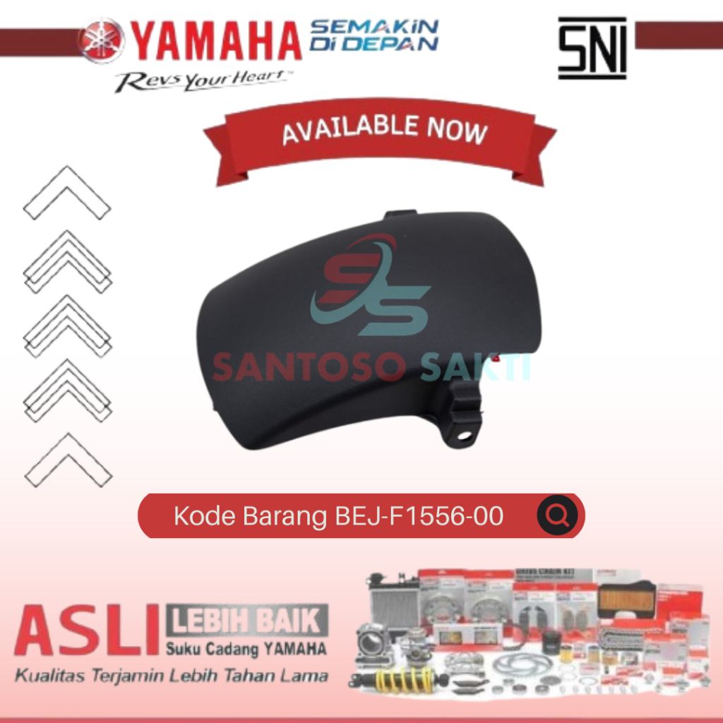 Sambungan Spakbor Depan Bagian Belakang Fazzio ORIGINAL YAMAHA BEJ-F1556-00