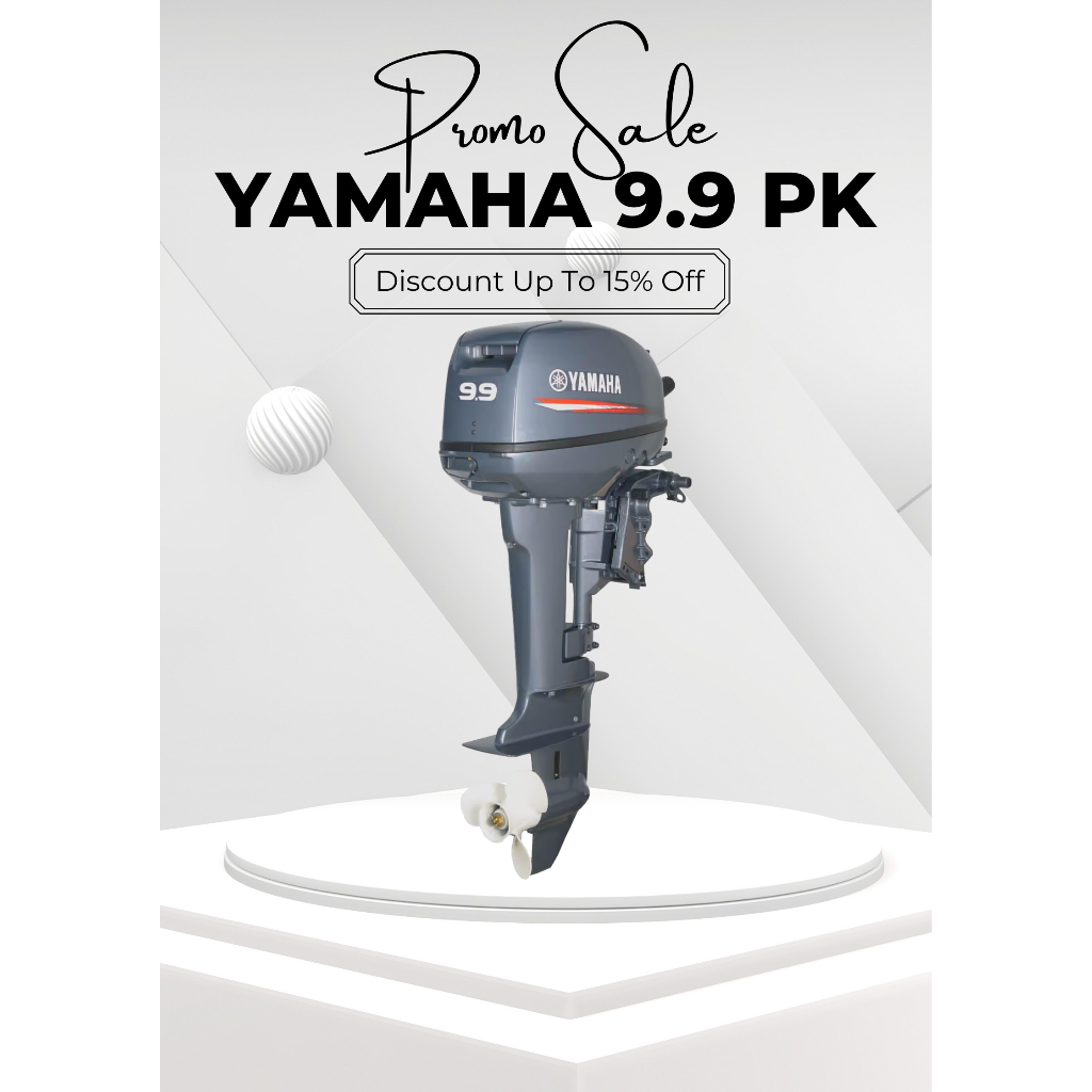 Yamaha Engine OBM 9.9 PK Mesin Tempel Perahu Mancing