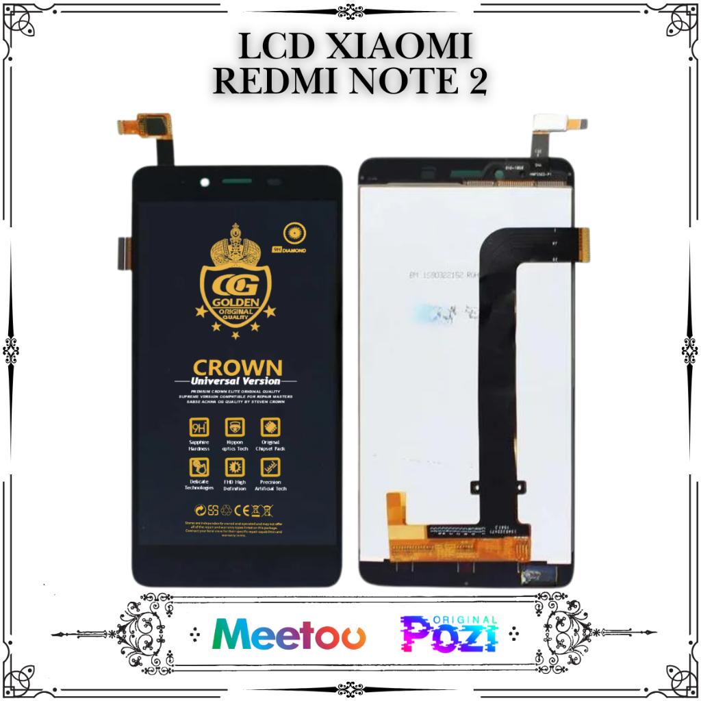 LCD XIAOMI REDMI NOTE 2 TOUCHSCREEN FULLSET COMPLETE ORIGINAL