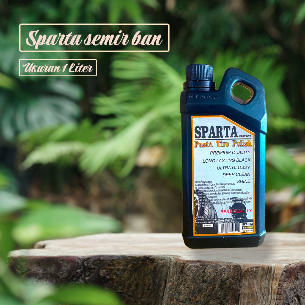 SPARTA Semir Ban 1 liter / Pengkilap Ban / Penghitam Ban Mobil Motor