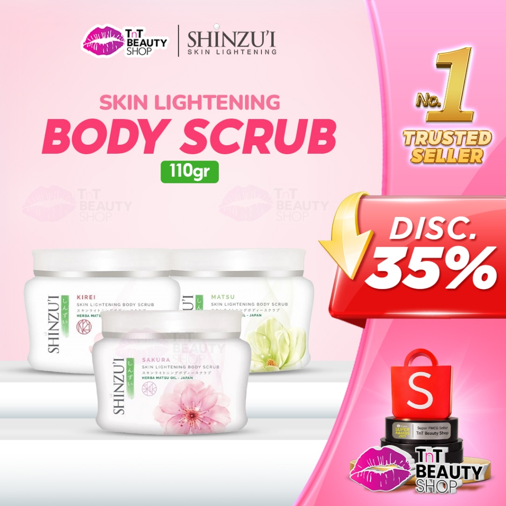 SHINZUI SKIN LIGHTENING 110GR - BODY SCRUB PEMUTIH BADAN -  LULUR BADAN | TnT Beauty Shop