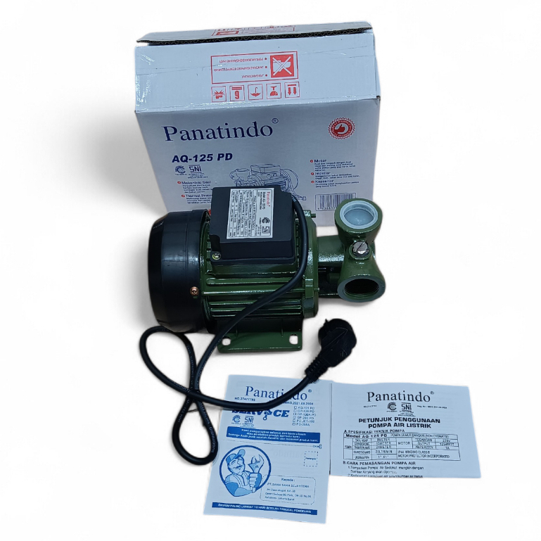 Panatindo pompa air mesin air national aq125 aq 125 dangkal dab dap