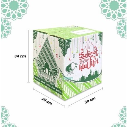 Box Parcel Dus Lebaran Kardus Hampers Idul Fitri Motif Ramadhan Tebal