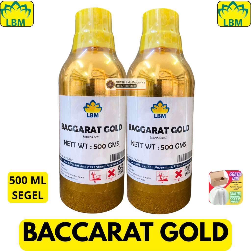 Bibit Parfum BACCARAT GOLD ( 500 ML SEGEL Alumunium ) LBM Fragrance