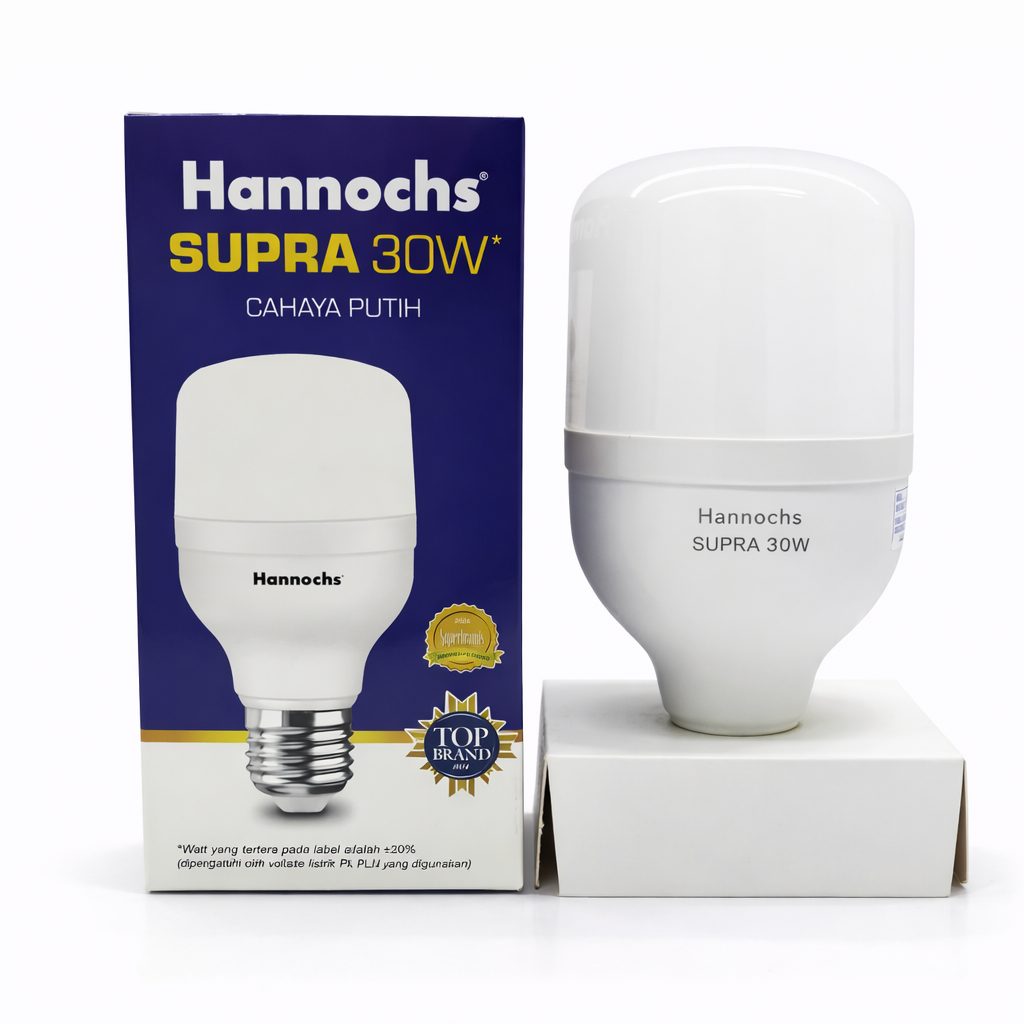 Bola Lampu Led Hannochs Supra 30W - Lampu Led Rumah Terang dan Garansi Resmi