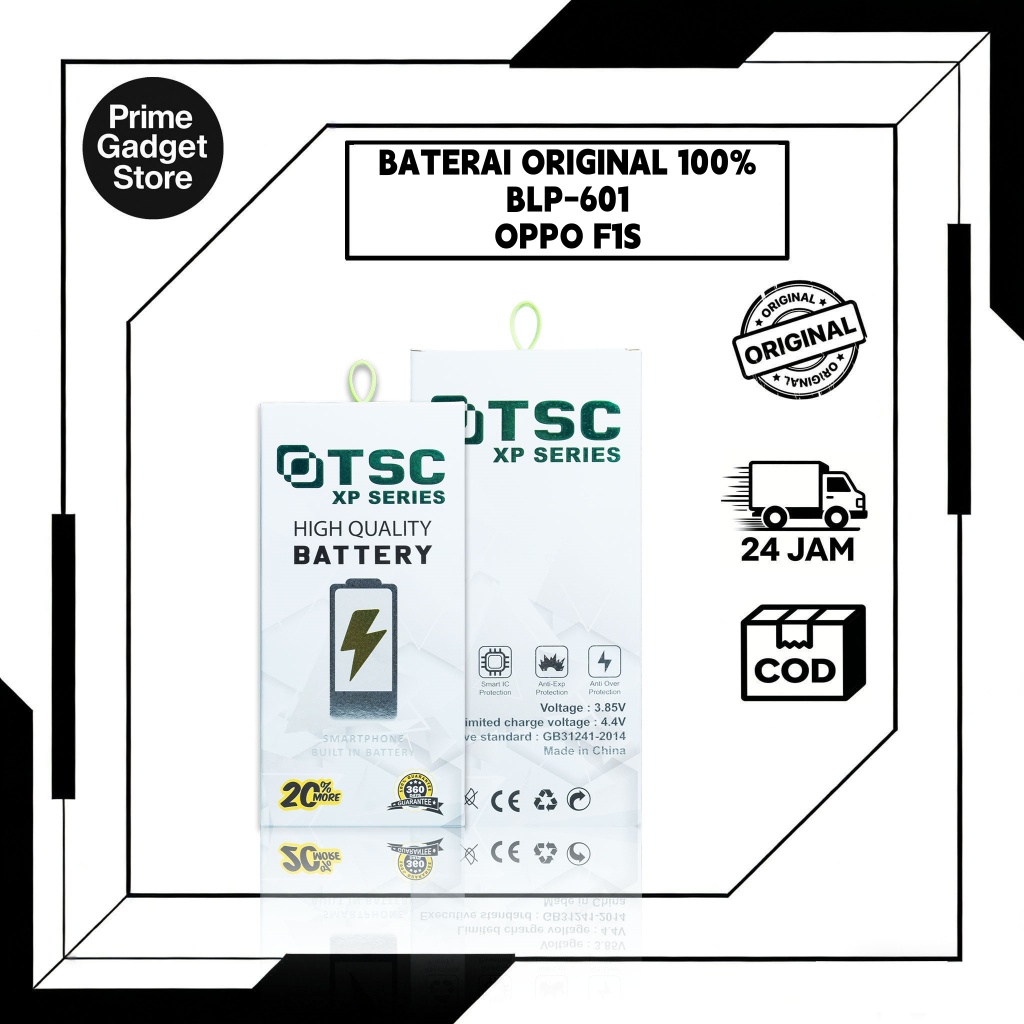 TSC Baterai BLP-601 For Oppo f1s Original 100%
