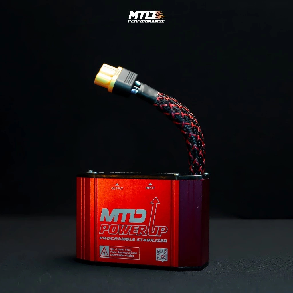 Power Up Motor Adjustable Universal Pengstabil Kelistrikan Motor Penguat Voltase Aki Motor Aki Anti 