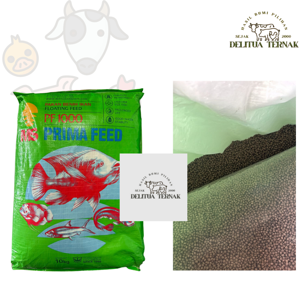 PF 1000 MS Prima Feed Per 1 Kg - Pakan Benih Ikan Floating Feed